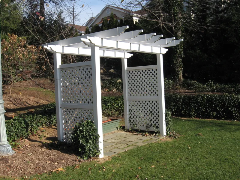 Custom PVC pergola installation